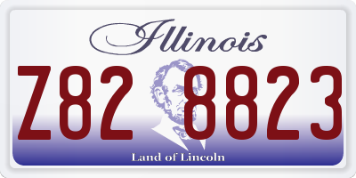 IL license plate Z828823