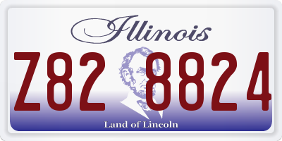 IL license plate Z828824
