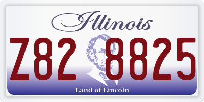 IL license plate Z828825
