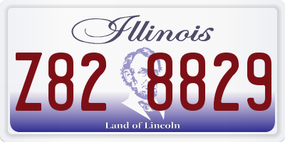 IL license plate Z828829