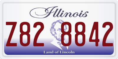 IL license plate Z828842