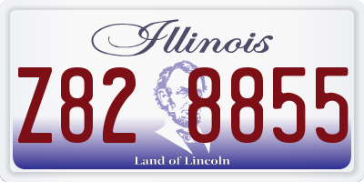 IL license plate Z828855