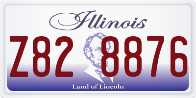 IL license plate Z828876