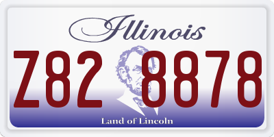 IL license plate Z828878