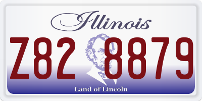 IL license plate Z828879