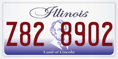 IL license plate Z828902