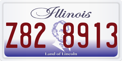 IL license plate Z828913