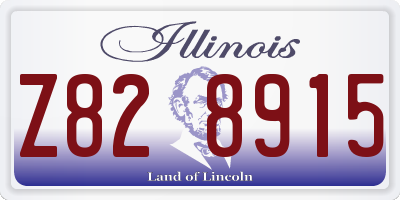 IL license plate Z828915