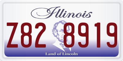 IL license plate Z828919