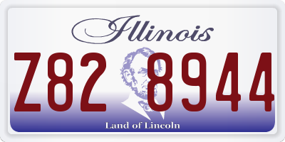 IL license plate Z828944