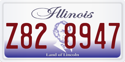 IL license plate Z828947