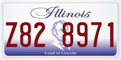 IL license plate Z828971