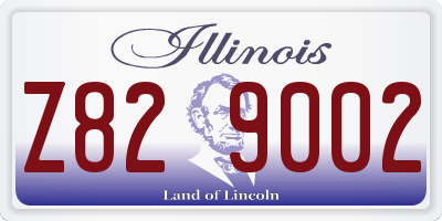 IL license plate Z829002