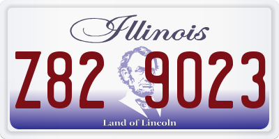 IL license plate Z829023