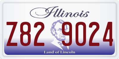 IL license plate Z829024