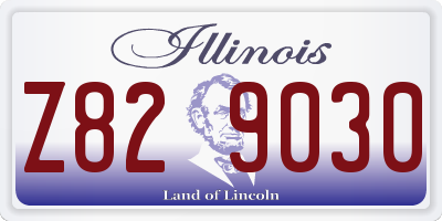 IL license plate Z829030