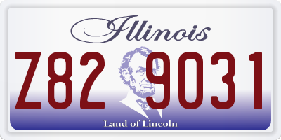 IL license plate Z829031