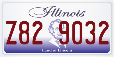 IL license plate Z829032