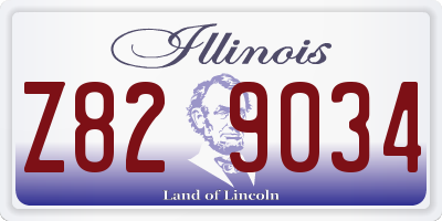 IL license plate Z829034
