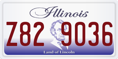 IL license plate Z829036