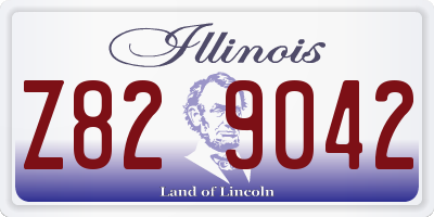 IL license plate Z829042