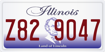 IL license plate Z829047