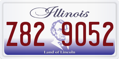 IL license plate Z829052