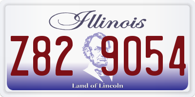 IL license plate Z829054