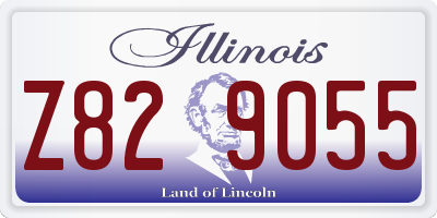 IL license plate Z829055