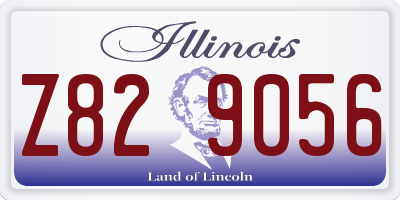 IL license plate Z829056