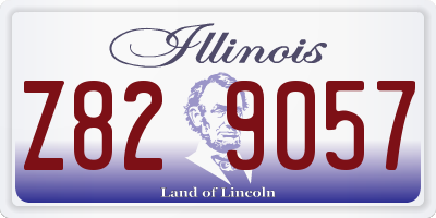 IL license plate Z829057