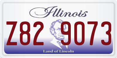 IL license plate Z829073