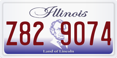 IL license plate Z829074