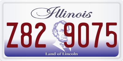 IL license plate Z829075