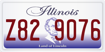 IL license plate Z829076