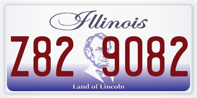 IL license plate Z829082