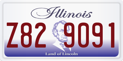IL license plate Z829091