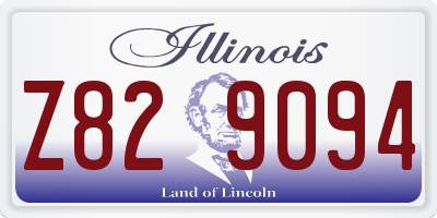 IL license plate Z829094