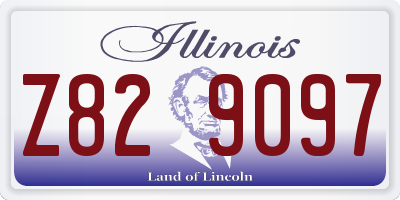 IL license plate Z829097