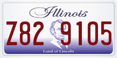 IL license plate Z829105
