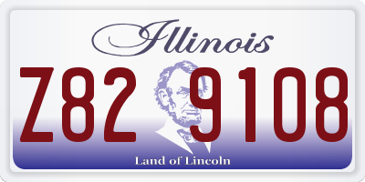 IL license plate Z829108