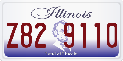 IL license plate Z829110