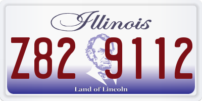 IL license plate Z829112