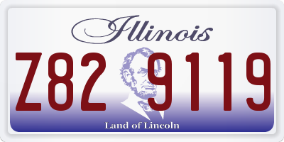IL license plate Z829119