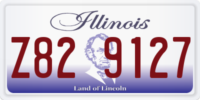 IL license plate Z829127