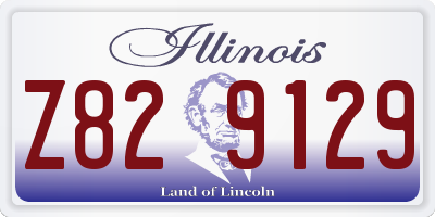 IL license plate Z829129