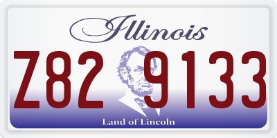 IL license plate Z829133