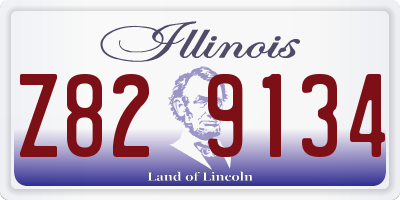 IL license plate Z829134