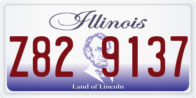 IL license plate Z829137