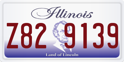IL license plate Z829139